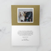 金ゴールドはっきりしたタイポグラフィ写真新年2025年 シーズンカード (内部)