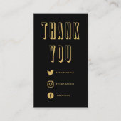 金ゴールドはっきりした感謝していエンクロージャカード エンクロージャーカード (正面)