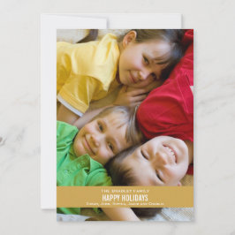 金ゴールドはっきりした・ホリデー・カード シーズンカード