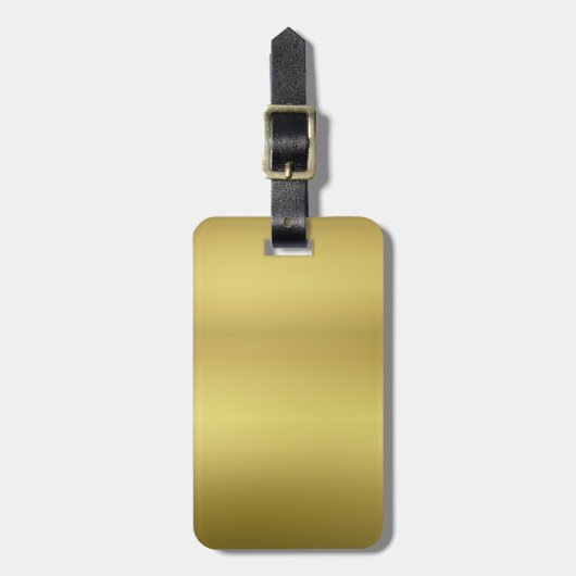 金ゴールドはテンプレートを消します ラゲッジタグ (正面縦)