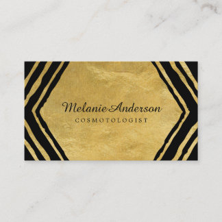 金ゴールドはメーキャップアーティストの名刺を抽出します 名刺