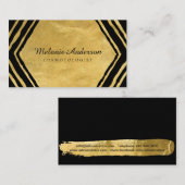 金ゴールドはメーキャップアーティストの名刺を抽出します 名刺 (正面/裏面)