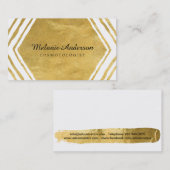 金ゴールドはメーキャップアーティストの名刺を抽出します 名刺 (正面/裏面)