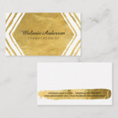 金ゴールドはメーキャップアーティストの名刺を抽出します 名刺 (正面/裏面)