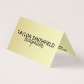 金ゴールドは名刺を折りました 名刺 (正面)