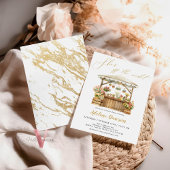 金ゴールドは市場のブライダルシャワーの招待状から外れている 招待状