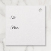 金ゴールドは渦巻き状に浮き彫りになる フェイバータグ (裏面)