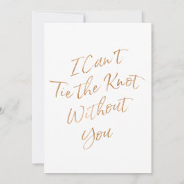 金ゴールドは私あなたなしで上がりました"結び目を"結ぶことができません 招待状