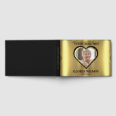 金ゴールドは私たちのハート葬儀で永遠に傾いた ゲストブック (全面)