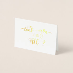 金ゴールドは私たちのMCの結婚要求カード 箔カード