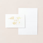 金ゴールドは私たちのMCの結婚要求カード 箔カード (ディスプレー)