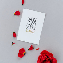 金ゴールドは私のだ!キスXOXOバレンタイン シーズンポストカード
