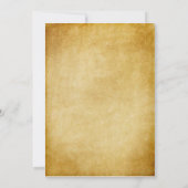 金ゴールドは結婚式招待状葉が出ました 招待状 (裏面)