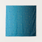 金ゴールドは青く星を出す。 タペストリー (正面(横))