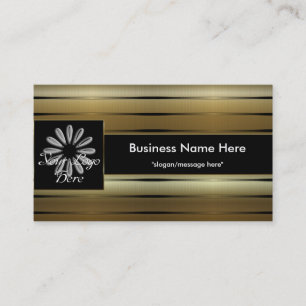 金ゴールドはD2を加えますあなたのロゴの名刺を縞で飾ります 名刺