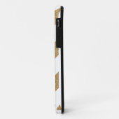 金ゴールドはIphone 5の箱を縞で飾ります Case-Mate iPhoneケース (裏面/左)