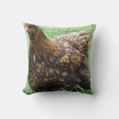 金ゴールドはOrpingtonのクッション、鶏、雌鶏、roosteをひもで締めました クッション (正面)