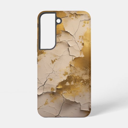 金ゴールドひび SAMSUNG GALAXYケース (裏面)