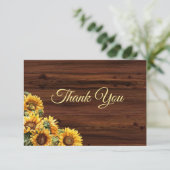 金ゴールドひまわりサンキューカード サンキューカード (スタンド正面)