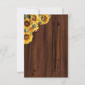 金ゴールドひまわりサンキューカード サンキューカード (裏面)