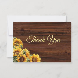 金ゴールドひまわりサンキューカード サンキューカード