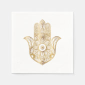 金ゴールドひまわりハンザハンド スタンダードカクテルナプキン (正面)