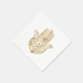 金ゴールドひまわりハンザハンド スタンダードカクテルナプキン (角)