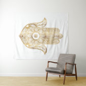 金ゴールドひまわりハンザハンド タペストリー (インサイチュ(横))