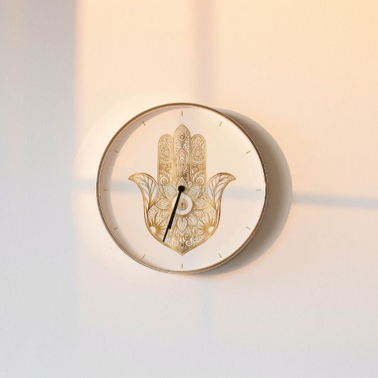 金ゴールドひまわりハンザハンド 壁時計