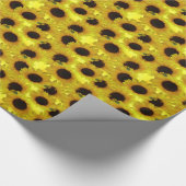 金ゴールドひまわり包み紙黄花紙 ラッピングペーパー (角)