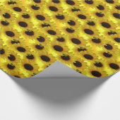 金ゴールドひまわり包み紙黄花紙 ラッピングペーパー (コーナー)