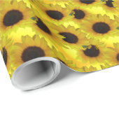 金ゴールドひまわり包み紙黄花紙 ラッピングペーパー (ロールコーナー)