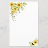 金ゴールドひまわり幾何素朴エレガントな結婚式 (裏面)