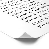 金ゴールドひまわり幾何素朴エレガントな結婚式 ポスター (角)