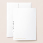 金ゴールドひまわり、エレガントな結婚式招待状 箔カード (裏面封筒付き)