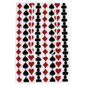 金ゴールドへようこそラスベガス結婚の歓迎 ミディアムペーパーバッグ (裏面)