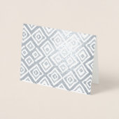 金ゴールドまたは銀のモダン抽象芸術のランダム二乗 箔カード (正面)