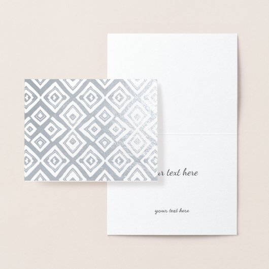 金ゴールドまたは銀のモダン抽象芸術のランダム二乗 箔カード (ディスプレー)