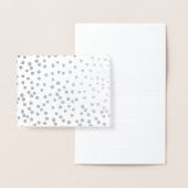 金ゴールドまたは銀モダン抽象芸術のランダムドットパターン 箔カード (ディスプレー)