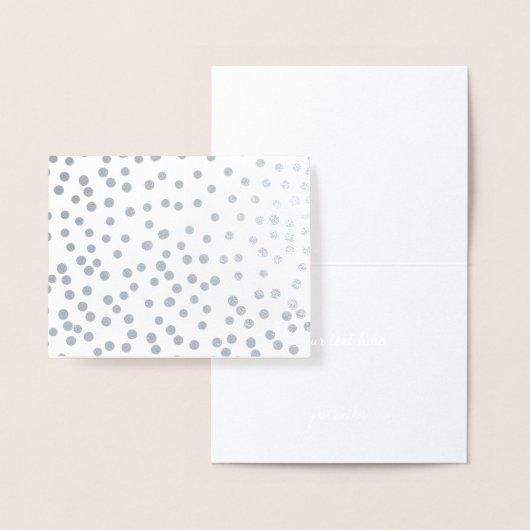 金ゴールドまたは銀モダン抽象芸術のランダムドットパターン 箔カード (ディスプレー)