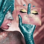 金ゴールドまつげ拡張機能メイクアップ証明書ギフトピンク