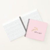 金ゴールドまつ毛こんにちは美しい ノートブック (内部)