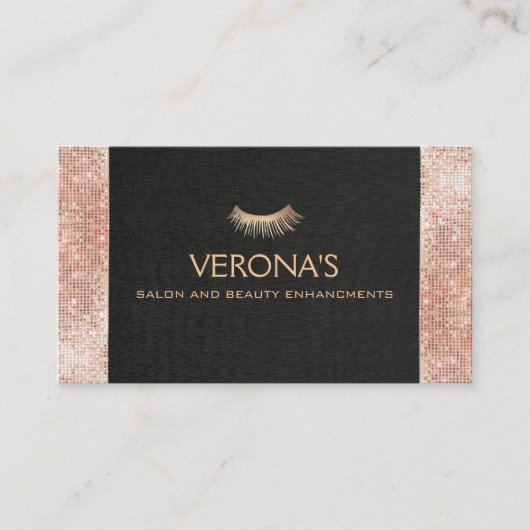 金ゴールドまつ毛セクフェイクシン 名刺 (正面)