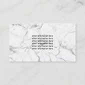 金ゴールドまつ毛メイクアップアーティストマーブル美しいサロン 名刺 (裏面)