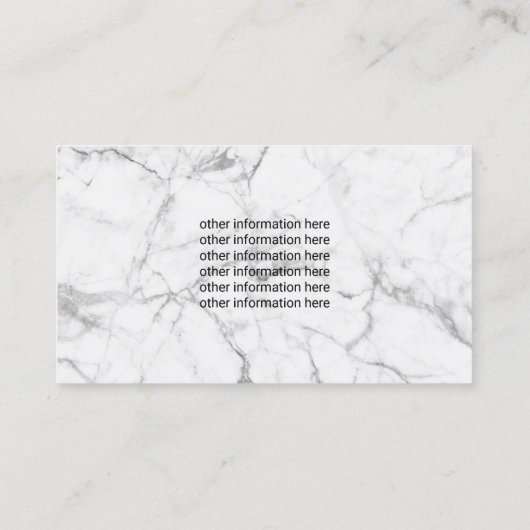 金ゴールドまつ毛メイクアップアーティストマーブル美しいサロン 名刺 (裏面)