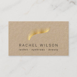 金ゴールドま素朴つげクラフト化粧 名刺