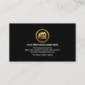 金ゴールドめっき層建築手元工具 名刺 (裏面)