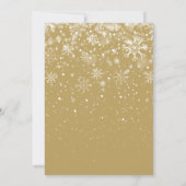 金ゴールドめでたいクリスマスの写真 シーズンカード (裏面)