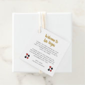 金ゴールドようこそラスベガスウェルカムバスケット結婚ズ フェイバータグ (インサイチュ)