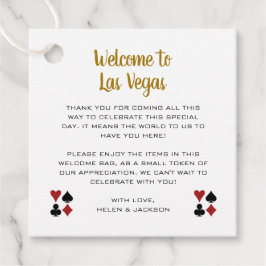 金ゴールドようこそラスベガスウェルカムバスケット結婚ズ フェイバータグ